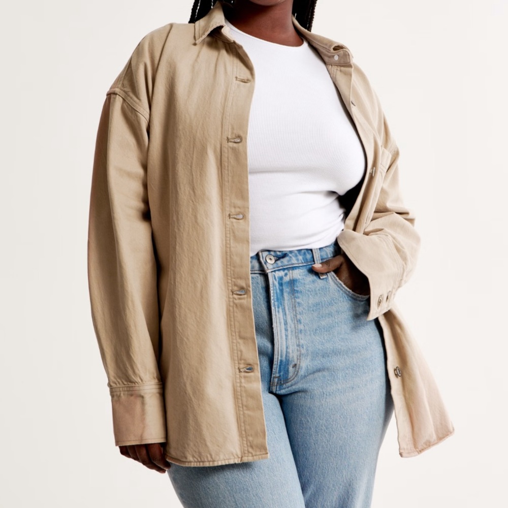 abercrombie menswear denim shirt jacket
